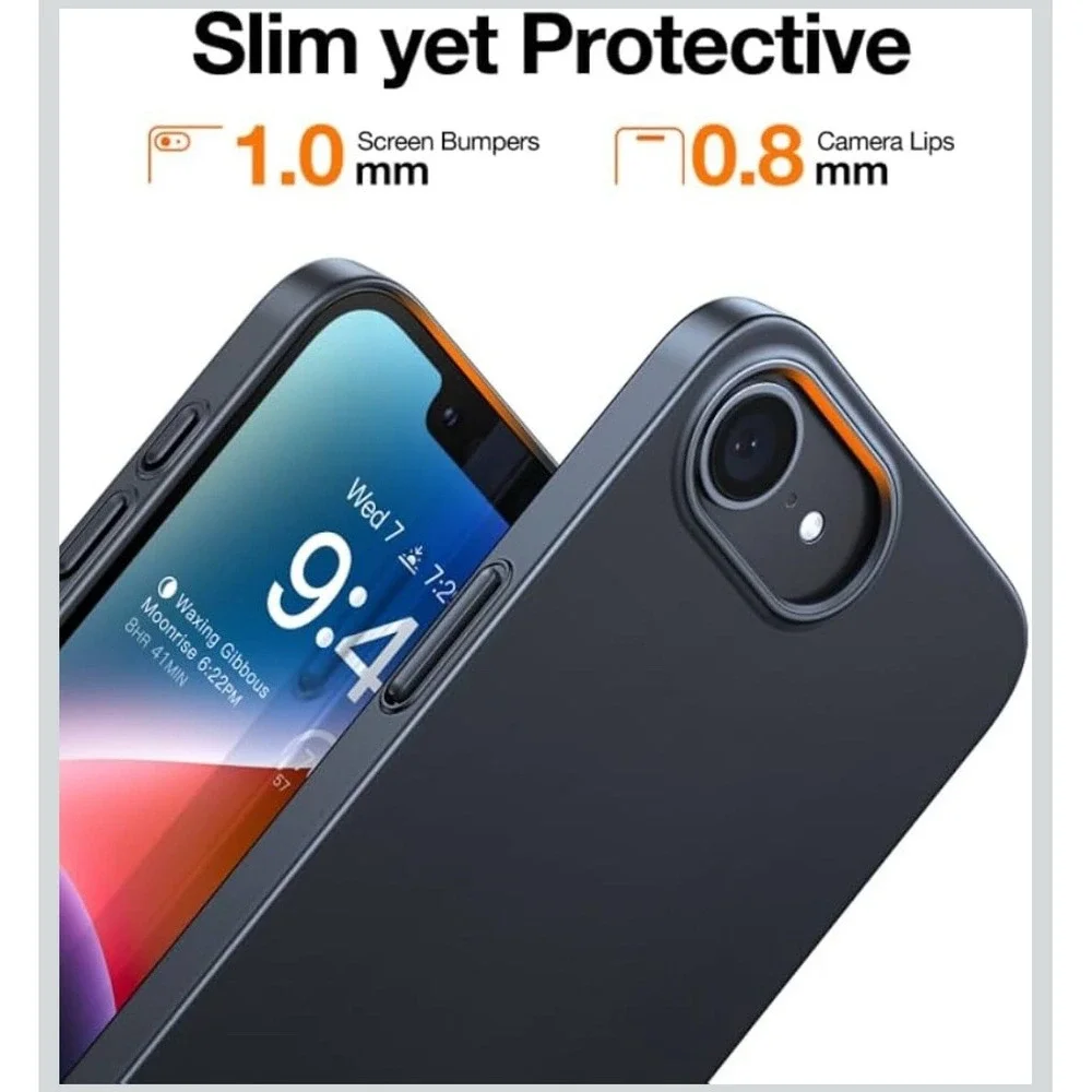 TORRAS Magnetic Slim Fit for iPhone 16e Case‎ 2025, Ultra-Thin 16e Case -Black